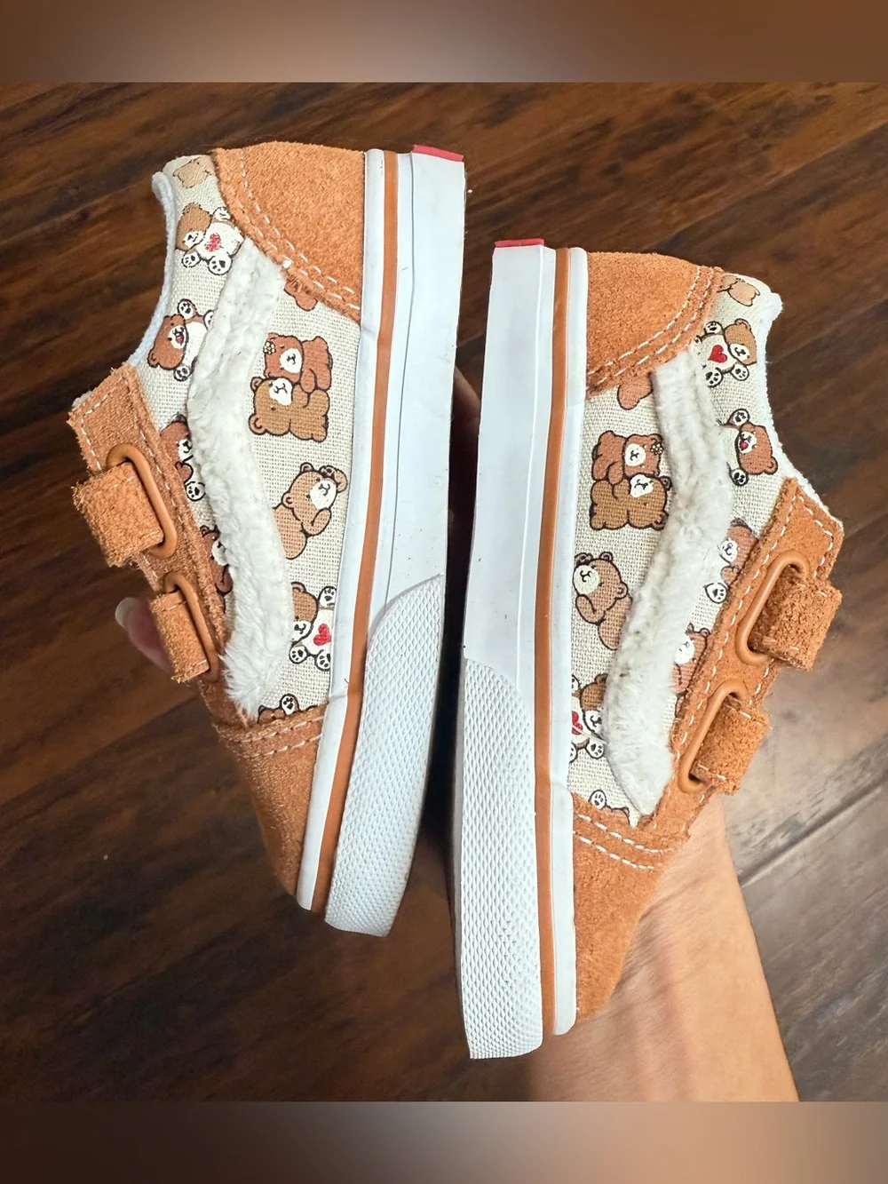 Vans Toddler's Old Skool V teddy Bear Hugs size 6